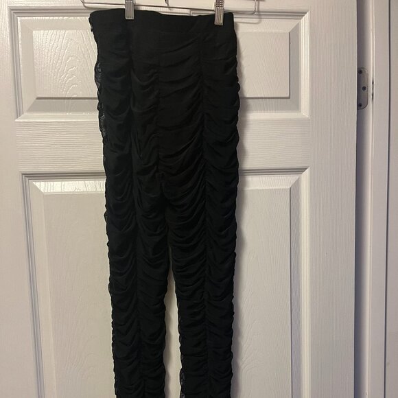 Women's Venus Black Ruched Pants Size S - Picture 4 of 10